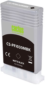 Струйный картридж Cactus CS-PFI030MBK (PFI-030MBK) черный матовый для Canon imagePROGRAF TA-20, 30 (55 мл) - фото 24543