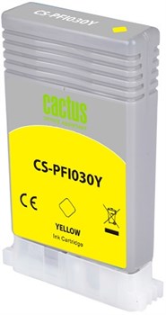 Струйный картридж Cactus CS-PFI030Y (PFI-030Y) желт.пигм. для Canon imagePROGRAF TA-20, 30 (55 мл) - фото 24545