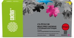 Струйный картридж Cactus CS-PFI321M (PFI-321 M) пурп.пигм. для Canon imagePROGRAF TM-250, 255, 350, 355 (55 мл) - фото 24550