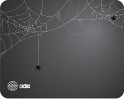 Коврик для мыши Cactus Spider gray черный 250x200x3мм (CS-MP-D13S) - фото 24592