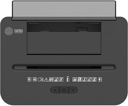 Шредер Cactus CS-SH-D8 с автоподачей (секр.P-4) фрагменты 150лист. 24лтр. скобы пл.карты - фото 24763