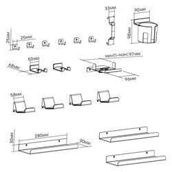 Лотки Cactus CS-GMPB-SET1 светло-серый - фото 24914