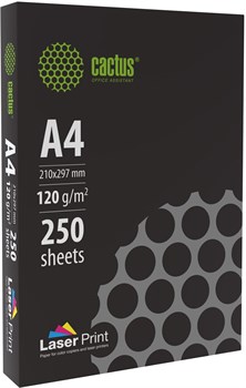 Бумага Cactus CS-LPA4120250 A4/120г/м2/250л./белый CIE170% для лазерной печати - фото 25244
