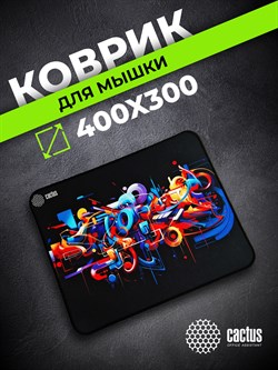 Коврик для мыши Cactus Graffiti 400x300x3мм (CS-MPC-PRO10XL) - фото 26471