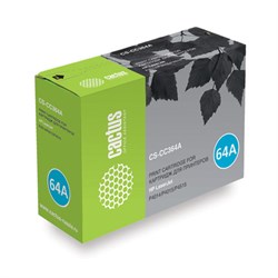 Лазерный картридж Cactus CS-CC364A (HP 64A) черный для HP LaserJet P4010, P4014, P4014dn (CB512A), P4014n, P4015, P4015dn, P4015n, P4015tn, P4015x, P4510, P4515, P4515n, P4515tn, P4515x, P4515xm (10'000 стр.) - фото 8540