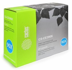 Лазерный картридж Cactus CS-CE390XS (HP 90X) черный увеличенной емкости для HP LaserJet M602dn, M602n, M602x, M603dn, M603n, M603xh, M4555, M4555dn, M4555f, M4555fskm, M4555h (24'000 стр.) - фото 9982