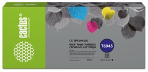 Струйный картридж Cactus CS-EPT694500 (T6945) черный матовый для Epson SureColor SC-T3000, T3070, T3200, T5000, 5200 (675 мл)