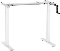 Подстолье Cactus CS-MDF-WT белый, возможные размеры столешницы: ширина 100-160 см, глубина 60-75 см