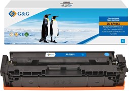 Лазерный картридж G&amp;G GG-CF401X (CF401X) голубой для HP CLJ M252, 252N, 252DN, 252DW, M277n, M277DW (2'300 стр.)