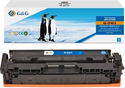 Лазерный картридж G&amp;G GG-CF401A (CF401A) голубой для HP CLJ M252, 252N, 252DN, 252DW, M277n, M277DW (1'400 стр.)
