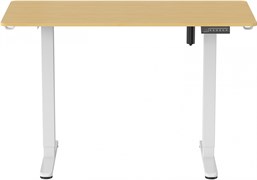 Стол для компьютера Cactus CS-ED-WTBAM столешница бамбук бежевый каркас белый, столешница 120x60 см