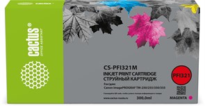 Струйный картридж Cactus CS-PFI321M (PFI-321 M) пурп.пигм. для Canon imagePROGRAF TM-250, 255, 350, 355 (55 мл)