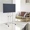 Стойка для телевизора Cactus CS-ST04 белый 37"-70" макс.68кг напольный мобильный - фото 20950