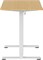 Стол для компьютера Cactus CS-ED-WTBAM столешница бамбук бежевый каркас белый, столешница 120x60 см - фото 23851